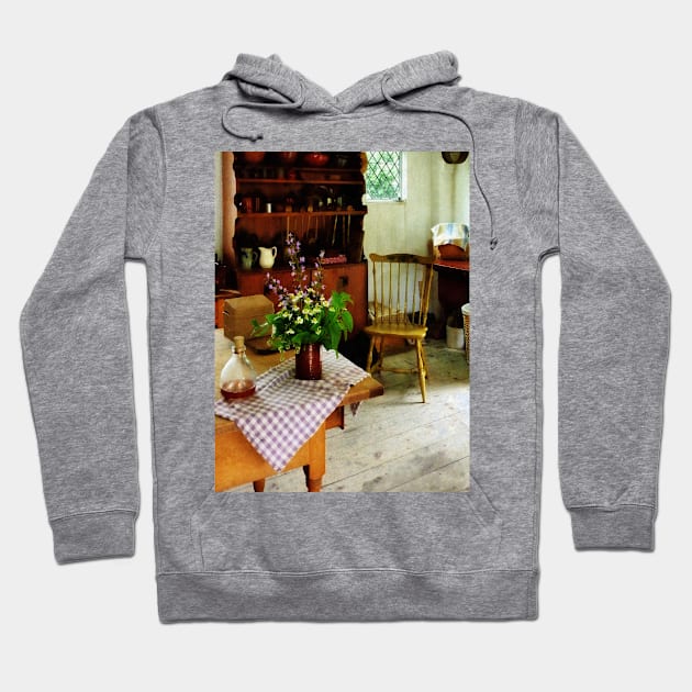 Kitchens - Wildflowers on Kitchen Table Hoodie by SusanSavad